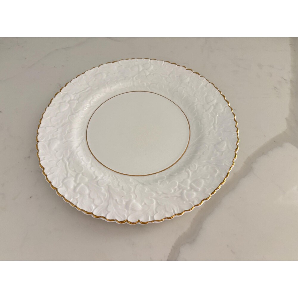 Vintage Serving Platter Gold Trim Queens Royal Oak Bone China Made in England